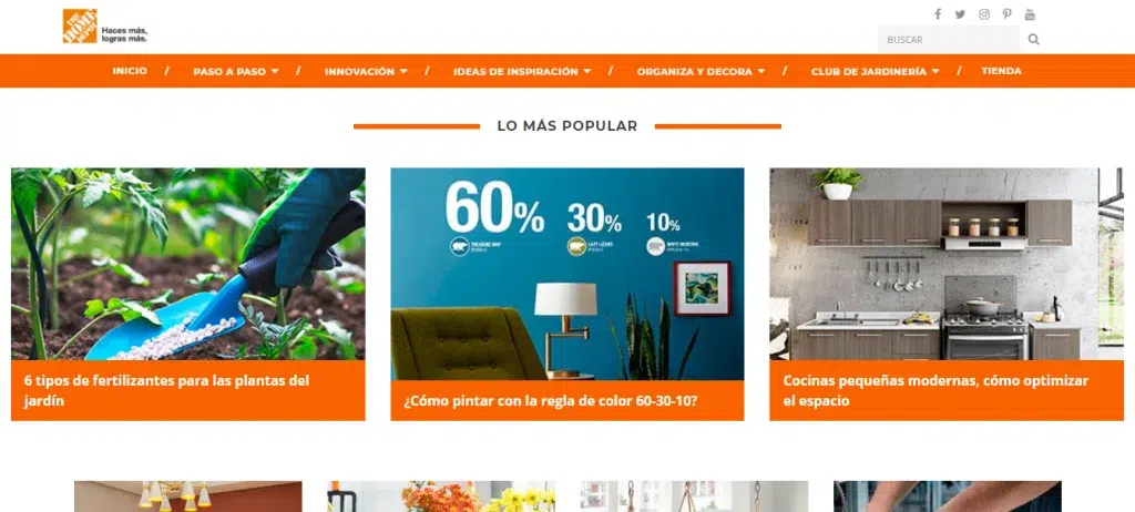 Home Depot blog