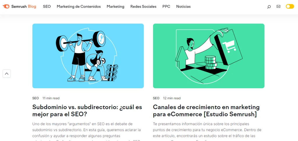 SEMrush blog